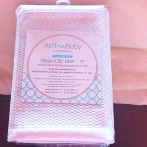 Airflow baby mesh crib liner 9"